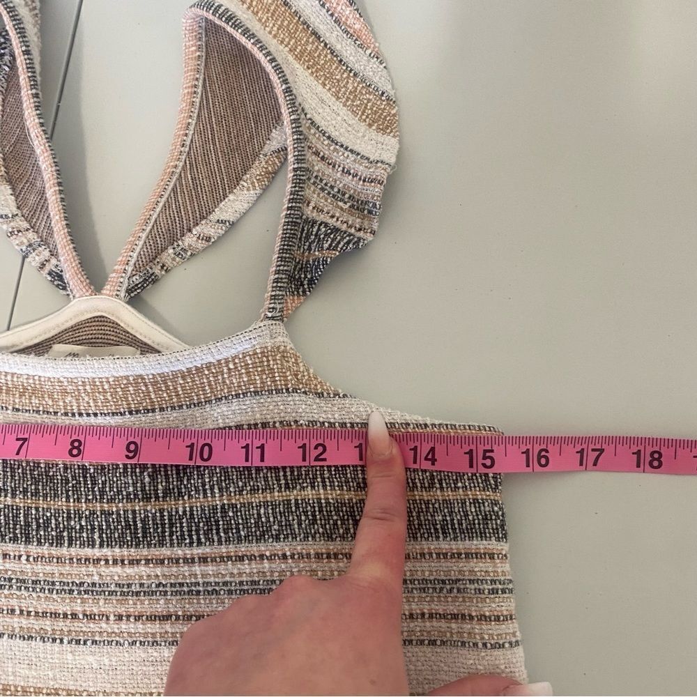 MADEWELL Texture & Thread Ruffle Strap Striped Ta… - image 7